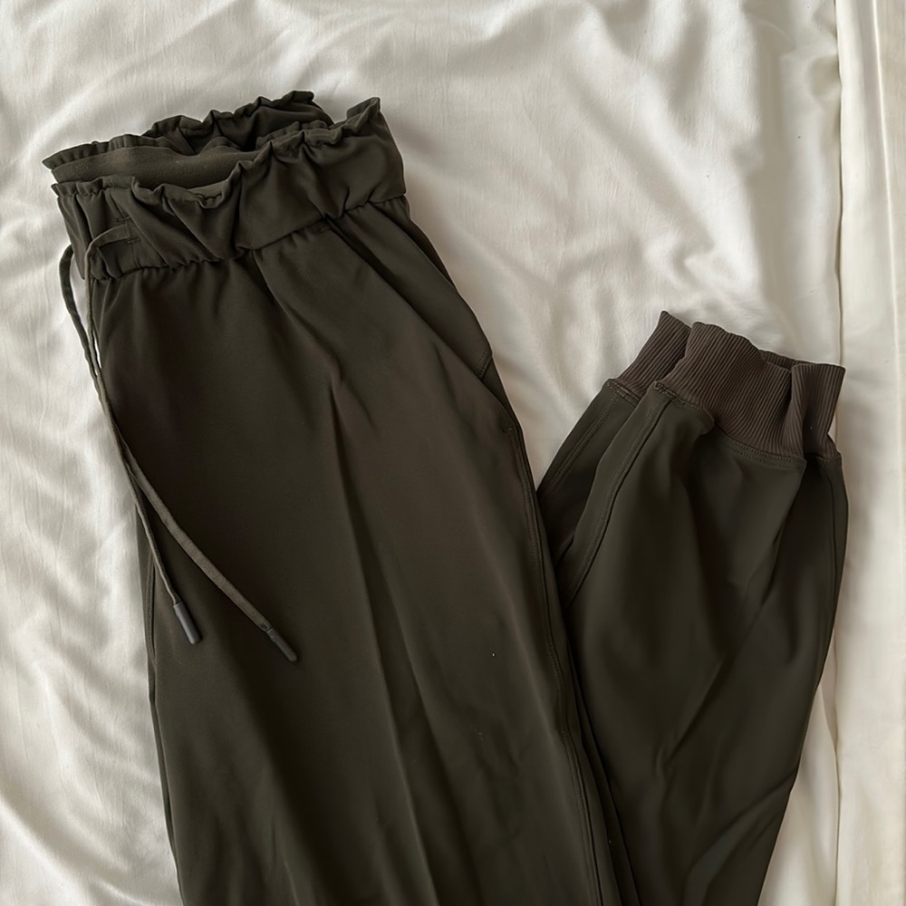 Lululemon Stretch High Rise Jogger Full Length, Dark Olive